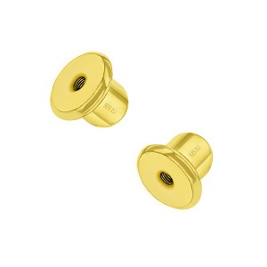 Girls' Replacement Pair Screw Backs Sterling Silver Gold Plated - In Season Jewelry - 1 of 3