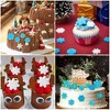 JDICTION 2pcs Snowflake Silicone Fondant Molds for Baking Christmas Chocolate Candy and Cake Decorations - 4 of 4