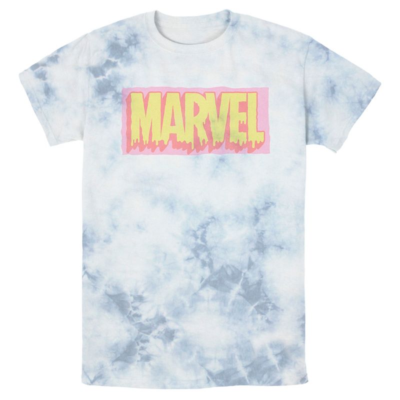 Men's Marvel Vintage Drip Logo T-Shirt, 1 of 5
