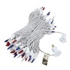 Novelty Lights 100 Light Incandescent Mini Christmas String Lights White Wire 50 Feet - 3 of 4
