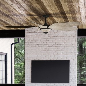 Urban Ambiance Luxury Urban Loft Ceiling Fan 14.25''H x 60''W,  Olde Bronze Finish,  Brisbane Collection, UHP9260 - 1 of 4