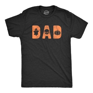 Mens Dad Halloween T Shirt Funny Scary Trick Or Treat Father Graphic Novelty Tee - Crazy Dog Men's T Shirt - 1 of 4
