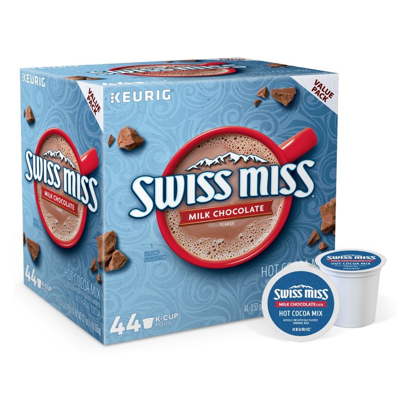 Swiss Miss Milk Chocolate Keurig K-Cup Pods - Hot Cocoa - 44ct, 1 of 9