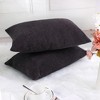 PiccoCasa Soft Corduroy Striped Throw Pillow Case with Zipper 2 Pcs - 3 of 4