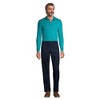 Lands' End School Uniform Men's Long Sleeve Interlock Polo Shirt - 4 of 4