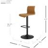 New Pacific Direct Jayden Low back Gaslift Bar Stool,Set of 2 - 3 of 4
