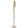 Kings Brand Furniture Freestanding Metal Hall Tree Coat Rack Stand with 8 Hooks for Entryway Hanging Clothes, Hats, Bags (Gold) - 3 of 4