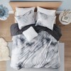Sapphtopaz Washable Watercolor Tie Dye Comforter Set with Fur Decorative Pillow, Twin Sheet Set, Quilts Twin Size - 4 of 4