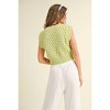 Women's Key Lime Sweater Vest - MIOU MUSE - 2 of 3