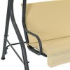 vidaXL Garden Swing Bench Cream White 66.9 in.x43.3 in.x60.2 in. - image 4 of 4