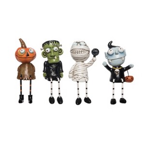 Transpac Resin Halloween Character Sitter Set of 4 Halloween Home Decorations - 1 of 2