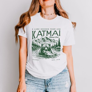 Simply Sage Market Katmai National Park A Land Reborn From Ash Short Sleeve Tee - 1 of 4