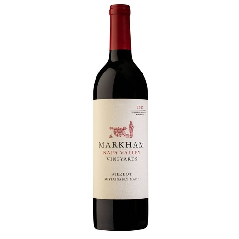 Markham Merlot Red Wine - 750ml Bottle : Target