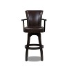 PAGED 46" High Swivel Counter and Bar Stools, Modern Upholstered with High Back and Arms Counter Height Bar Stools for Pub, Dining Room - 2 of 4