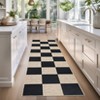 COZONY Geometric Checkered Area Rug for Living Room Washable Rug for Bedroom Easy Jute Farmhouse Mat Non Slip Indoor Outdoor Carpet for Dining Room - 4 of 4