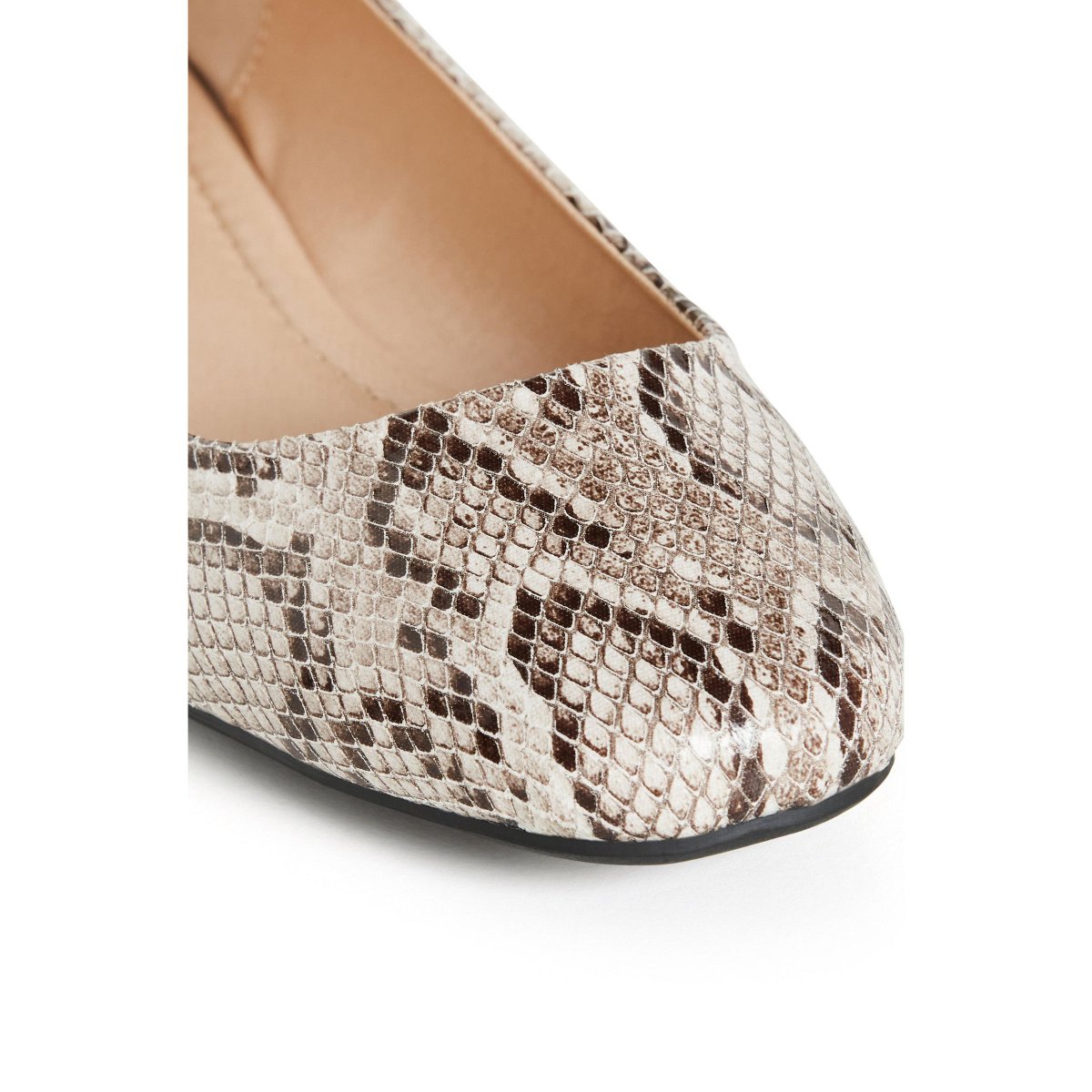 Обувь City Chic | Women's Plus Size WIDE FIT Rae Ballet Flat - reptile - 12W — фото 7