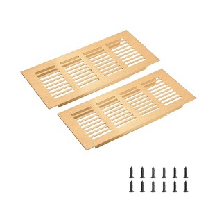 Unique Bargains Rectangle Ventilation Grille, Aluminum - 1 of 3