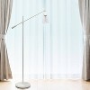 Swing Arm Floor Lamp with Glass Cylindrical Shade - Lalia Home - image 3 of 4