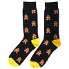 Gingerbread Man Patterned Socks (Men's Sizes Adult Large) from the Sock Panda - 3 of 3
