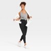 Women's High Waisted Stash Pocket Leggings - A New Day™ Black M