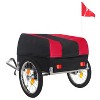 Heavy-Duty Bike Cargo Trailer with Removable Waterproof Cover ¨C 88 lbs Capacity, 16" All-Terrain Wheels & Foldable Design for Camping, Groceries - 2 of 4