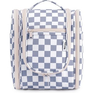 Narwey Small Checked Hanging Travel Toiletry Bag - 1 of 3