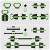 3-In-1 Octagonal Adjustable Dumbbell Set, 44/88LBSFree Weights Dumbbells with Anti-Slip Handle, Versatile Dumbbells Set of 2 with Connector - 3 of 4