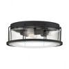 Quoizel Lighting Ludlow 3 - Light Flush Mount in  Earth Black - 2 of 4