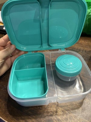 Sistema 1.1 Liter To Go Split Lunch Box, Minty Teal