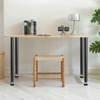 VEVOR 28 Inch Adjustable Desk Legs, Reinforced Steel Office Table Furniture legs Set of 4 for DIY, 1200 lbs Load Capacity Heavy Duty Desk Legs,Black - 2 of 4