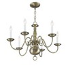 Livex Lighting Williamsburgh 6 - Light Chandelier in  Antique Brass - 3 of 4