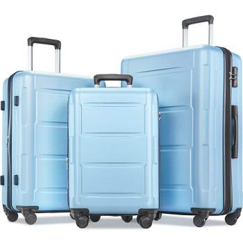 2 Pcs Expanable Luggage Set, Hardside Spinner Suitcase With Tsa Lock ...