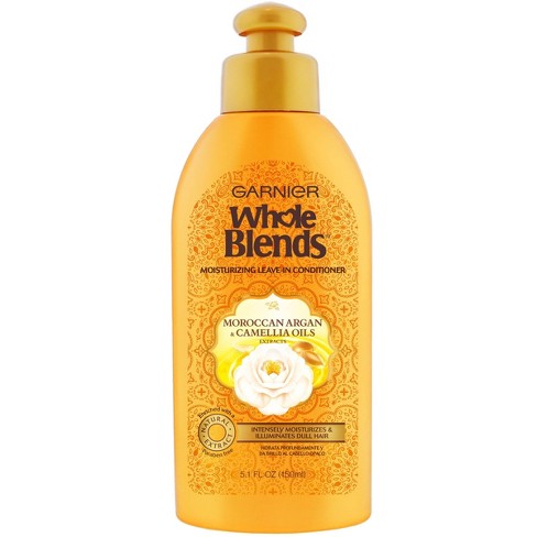 Garnier Whole Blends Illuminating Leave In Conditioner Moroccan & Camellia Oils - 5.1 Fl Oz : Target