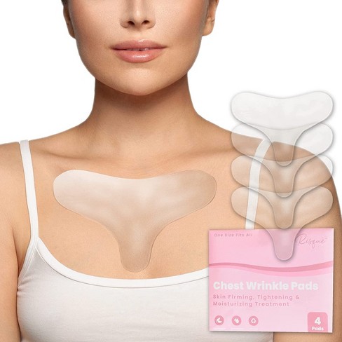 Chest Pads - Skin Tightening Firming Moisturizing - Skin-Safe Silicone  Skincare Patches - Reusable Overnight Smoother for Cleavage & Décolletage  (1.5-mo Supply) : : Beauty & Personal Care