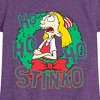 Girls' - Hey Arnold! - Ho Ho Ho Stinko Fitted Short Sleeve Graphic T-Shirt - 2 of 4