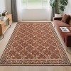 Washable Kitchen Rug, Non-Slip Modern Boho Floral Low Pile Carpet for Bathroom, Bedroom, Entryway, Stain Resistant - 2 of 4