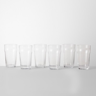 Joyjolt Grant Beer Glasses - Set Of 4 - Traditional Pub Glass 1.2 Pint  Capacity Beer Glass - 19 Oz : Target