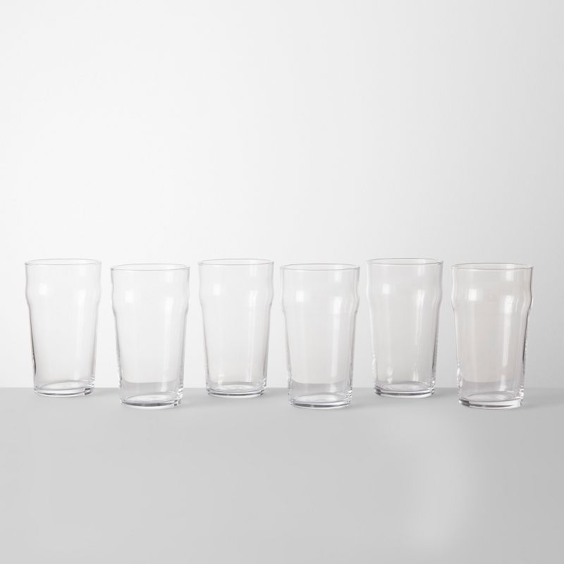 19oz Pint Glasses Set of 6 - Threshold&#8482;, 1 of 5