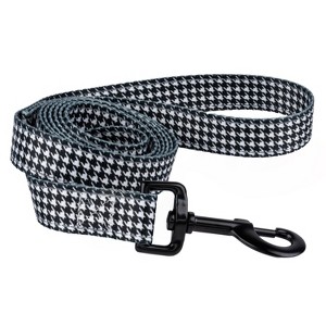 Country Brook Petz Houndstooth Reflective Dog Leash (4 Foot, 1