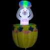 Northlight Lighted and Animated Inflatable Easter Bunny Basket Outdoor Decoration - 5.5' - - 3 of 4