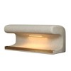 Sapphtopaz Modern Leather Ottoman Bench with LED Sensor Light, Sleek Entryway Shoe Storage, Entryway Bench, Ottoman Bench - 4 of 4