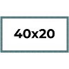 PosterPalooza | Panoramic Simple Blue Picture Frame - UV Acrylic, Foam Board Backing, Hanging Hardware - 2 of 4