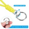 Unique Bargains Braided Wrist Polyester Keychain Wallets Badges Lanyard with Hook 2 Pcs - 4 of 4