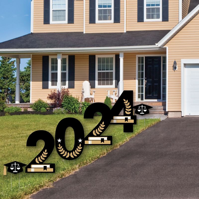 Big Dot of Happiness Law School Grad - 2024 Yard Sign Outdoor Lawn Decorations - Future Lawyer Graduation Party Yard Signs - 2024, 2 of 8