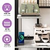 Large Bakers Rack with Power Outlet and LED Light, 5-Tier 55" Kitchen Microwave Stand Coffee Bar with Storage - 2 of 4