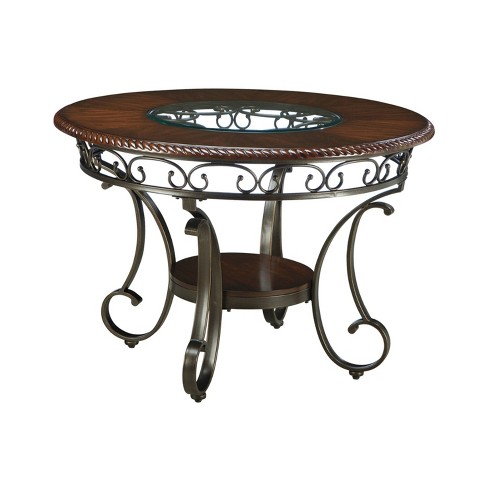 Glambrey Round Dining Room Table Metal/Brown - Signature Design by Ashley - image 1 of 4