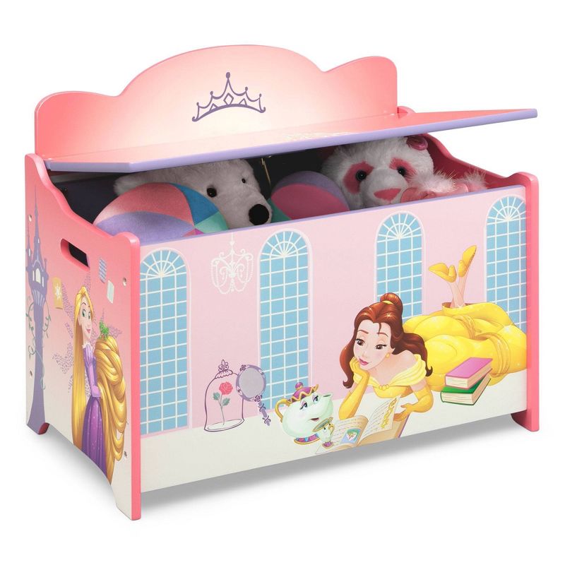 Delta Children Disney Princess Deluxe Toy Box - Greenguard Gold Certified, 6 of 10