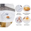 Okak 42" Round Dining Table 42" with Marble Top Stainless Steel Legs Kitchen Table for Living Room, Dining Room - 2 of 4