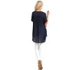 Women's Mandarin Collar Button Up Tunic - umgee - 3 of 3