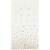 Sparkle and Bash 50 Pack Gold Foil Polka Dot Confetti Disposable Paper Napkins Party Supplies 4 x 8 Inches - 3 of 4